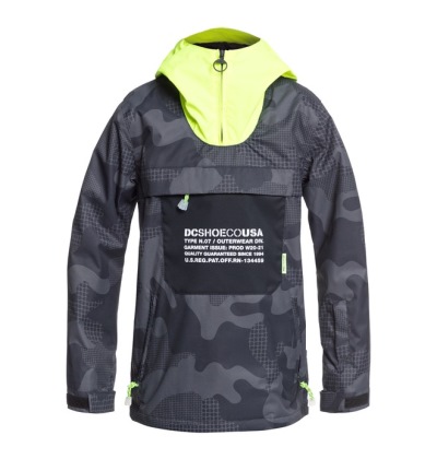 DC ASAP Shell Anorak Camo Fekete - Snowboard Dzseki - Camo Fekete - Magyarország (UROGGYUS)